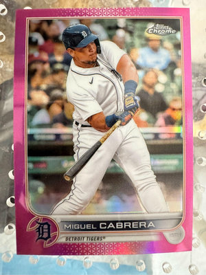 MLB Topps 2022 Miguel Cabrera 胖卡布 Pink Refractor