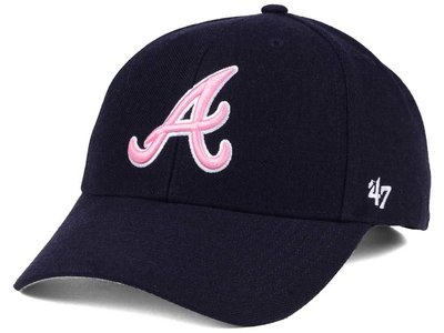 [SREY帽屋]預購＊47 Brand MVP MLB 亞特蘭大勇士 粉色LOGO 硬版 美國限定版 棒球帽 老帽