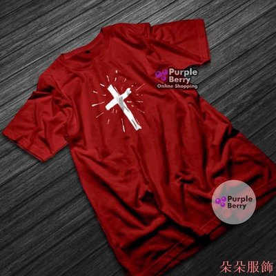 Cornerqueen concept Christiani 精神 T 卹基督教十字聖誕衣服交叉梵蒂岡發光