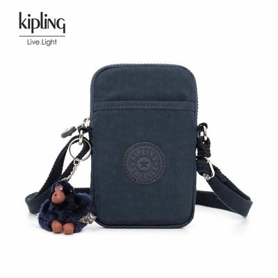 愛優殼配件 Kipling猴子手機包迷你豎款袋女尼龍單肩斜挎小包凱普林簡約