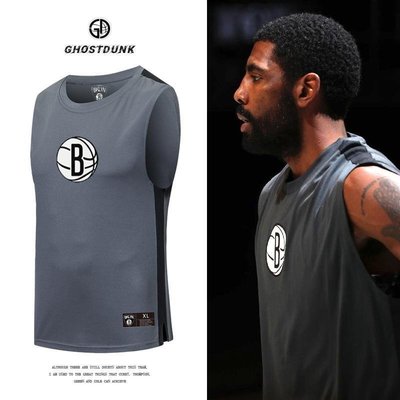 NBA Brooklyn Nets籃球背心訓練服速乾寬鬆球衣Kyrie Irving跑步健身運動T恤-master衣櫃3