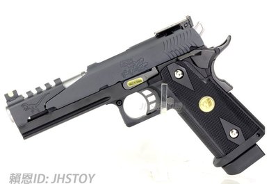JHS（（金和勝 生存遊戲專賣））台製 WE HI-CAPA 5.1吋龍 黑色龍B版 瓦斯手槍 4222