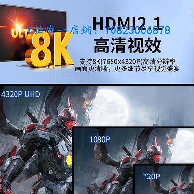 分屏器 HDMI 2.1版切換器高清4進1出8K@60HZ音視頻分配器接電腦筆記本投影儀電視屏幕PS5/XBOX接顯示屏