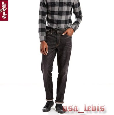 【彈性舒適新款30-42腰】美國LEVI S 541 Athletic INDIGO ASHES 黑灰運動錐型直筒牛仔褲