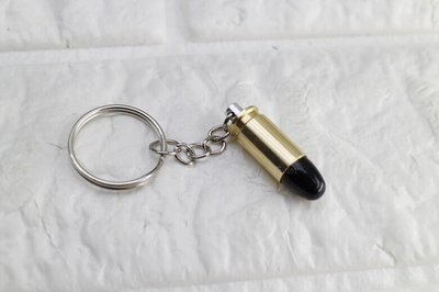 [01] M9 裝飾子彈 新版 鑰匙圈 黑頭金身 ( 貝瑞塔巴西金牛座915 90手槍子彈彈殼假彈模擬彈禮物整人創意小物