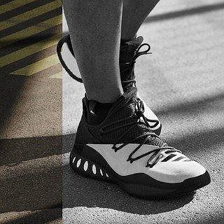 Adidas ADO CRAZY EXPLOSIVE BOOST 麂皮 慢跑鞋 米白黑 BY2868【ADIDAS x NIKE】