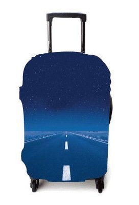 【樂活】彈力行李箱保護套 韓版拉桿箱L號深藍大道26-29吋行李箱套各大廠牌適用L號 RIMOWA行李箱外套