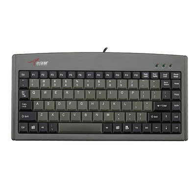 小袋鼠DS-3000工業鍵盤ps2圓口工控機櫃有線鍵盤USB小鍵盤加長線