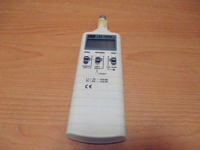 康榮科技二手儀器領導廠商TES 1350A (30~8KHz) Sound Level Meter 數位式噪音計