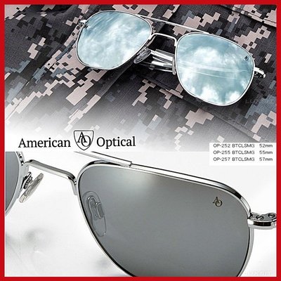AO Eyewear初版飛官款太陽眼鏡 (銀色尼龍鏡面/銀色鏡框)52/55/57mm【AH01074】99愛買