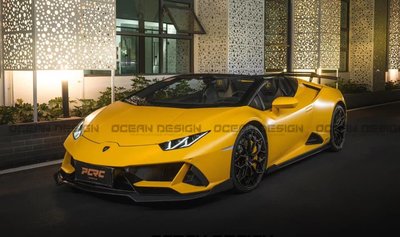 【天翊國際】Lamborghini Huracan EVO Ocean 全車 熱壓 碳纖維 空力套件