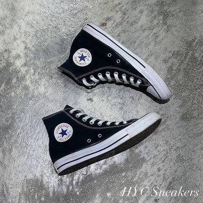 [HYC] CONVERSE-男女休閒鞋M9160C-ALL STAR高筒黑 25CM 裸鞋