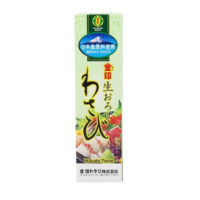 +東瀛go+KINJIRUSHI 金印 山葵醬 43g 日式山葵醬 芥末條 WASABI 刺身料理 沾醬 日本料理