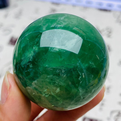 B531天然綠螢石水晶球擺件綠色水晶原石打磨屬木客廳辦公家居 水晶 擺件 原石【天下奇物】53