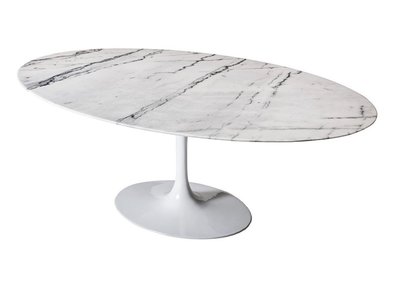 【台大復刻家具_客製尺寸】 鬱金香橢圓餐桌 Saarinen Tulip Oval Table【大理石或 岩板+橢圓腳】