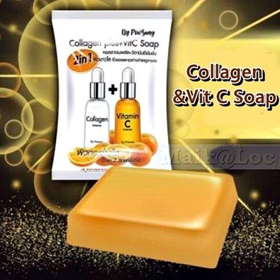 現貨！Collagen Plus + Vit C Soap 膠原蛋白VC亮白皂 80g