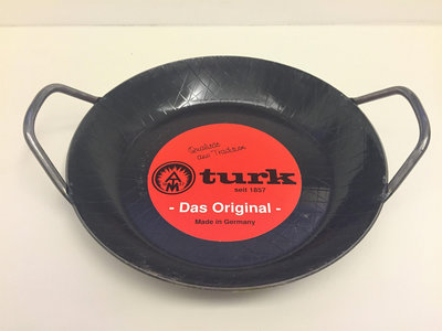 (現貨出清) 德國製造TURK雙耳鍛鐵格紋深鍋/熱鍛造鐵鍋(28公分) #65930 (深款)