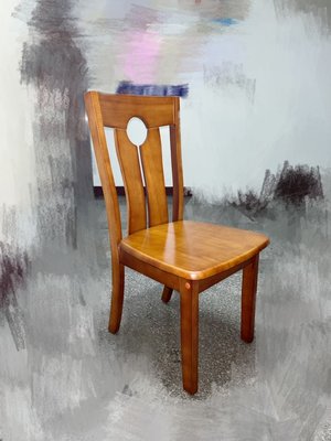 《鑫進行》全新 實木 餐椅 木餐椅 中式餐椅 柚木色 高背