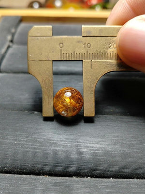 鈦晶珠徑11mm，重2.17g，純天然鈦晶珠子散珠單珠，693 水晶 擺件 原石【楚風漢韻】