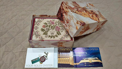 ROLEX 勞力士 69178 原裝盒 含內外盒 錶枕 盒標 手冊 說明書 紅綠標 約30多年的原裝盒 實物拍攝