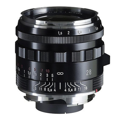 福倫達專賣店:Voigtlander 28mm F1.5 ASPH TypeII VM  黑色(Leica,M6,M7,M8,M9,Bessa,R2M)