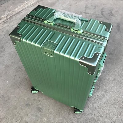 22吋復古行李箱 直角式鋁框 萬向輪 旅行箱 結婚箱