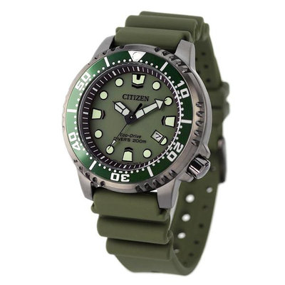 預購 CITIZEN BN0157-11X 星辰錶 44mm PROMASTER 光動能 卡其綠面盤 PU錶帶 男錶