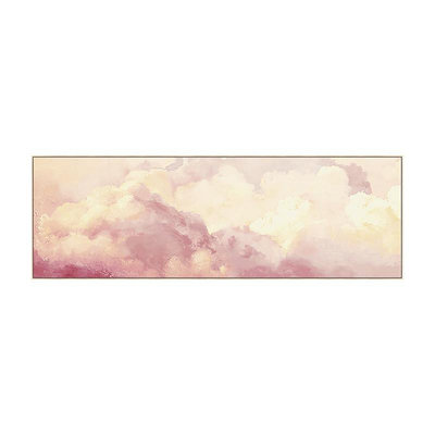 北歐風小清新客廳裝飾畫粉色云朵抽象臥室床頭壁畫沙發背景墻掛畫半米潮殼直購