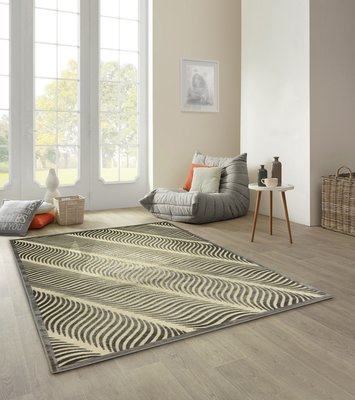 【范登伯格】卡里比利時製造.抽象渲染復古進口絲質地毯.賠售價9990元含運-150x230cm