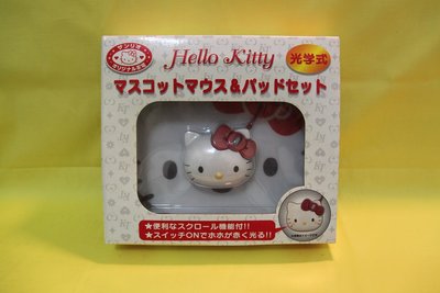 日本帶回hello kitty 光學式有線滑鼠 滑鼠墊