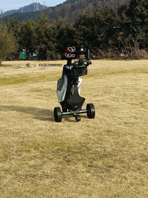高爾夫球包caddytek 訓練3輪萬向輪電動高爾夫手推車高爾夫球包遙控手推車球袋