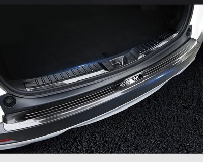 現貨熱銷-易車汽配 現貨 本田 HONDA CRV5 CR-V 5代 黑鈦絲 外護板 內護板 後防刮板 後踏板 後保桿護