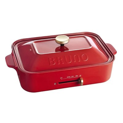 原廠公司貨 一年保固 BRUNO BOE021 多功能電烤盤 白色 紅色  藍灰色 兩種不沾烤盤,牛排或章魚燒皆適合