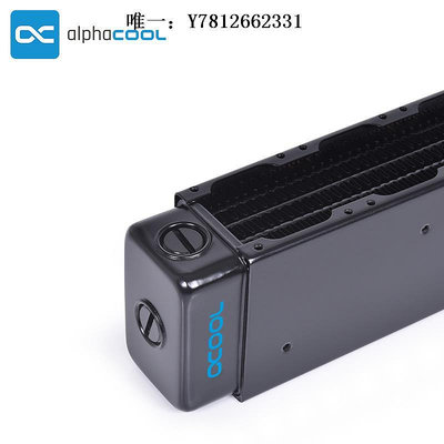 電腦零件Alphacool全紫銅HPE UT60厚度水冷散熱器 服務器冷排 40x7風扇系筆電配件