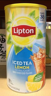 美兒小舖COSTCO好市多代購～LIPTON 立頓 冰檸檬紅茶粉(2.54kg/罐)