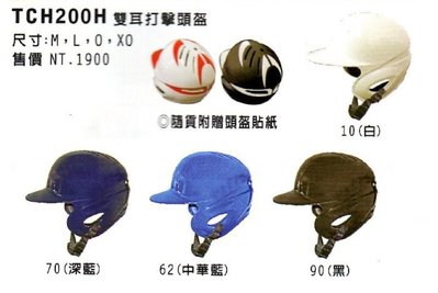 棒球世界全新SSK TCH200H 職業用雙耳打擊頭盔 特價