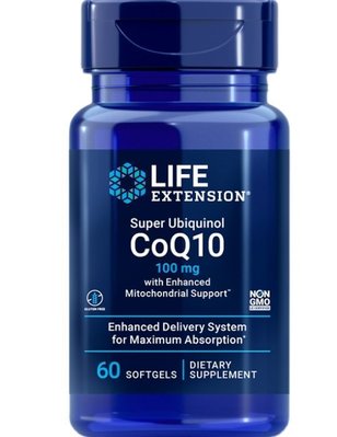 美國原裝Life Extension還原型輔酶Q10 CoQ10 100mg  60粒