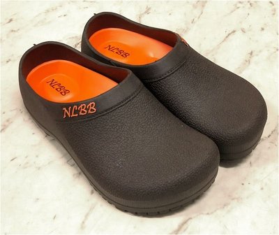 NLBB 廚師鞋 強化耐用/耐磨/止滑 加厚人體工學鞋墊 無毒台灣製 咖啡PCU039