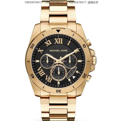 美國代購Michael Kors MK8481 男錶 MK 不鏽鋼三眼計時手錶 流行腕錶  美國正品