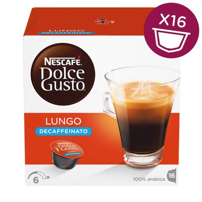 (全新未拆封)雀巢 Nescafe Dolce Gusto 低咖啡因美式濃黑咖啡膠囊 咖啡膠囊一盒(每盒共16杯入)