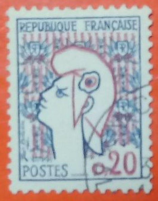法國郵票舊票套票 1961 Marianne