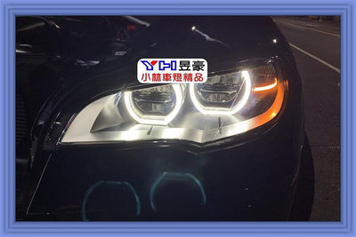 BMW E71 X6 低階改高階 U型光圈 內建LED大燈 對應HID (轉向功能需編程) 特價中