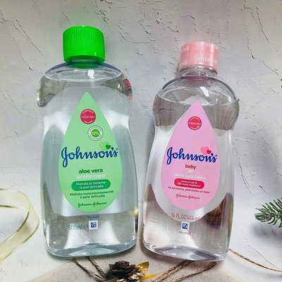 嬌生 Johnson’s 嬰兒潤膚油 溫和 保濕 滋潤 （原味-粉 414ml/蘆薈-綠 500ml)