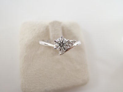 [卡貝拉精品交流] 日本 I-PRIMO 30分天然鑽石戒指 0.3克拉 PT900 女戒 婚戒 主石27分 八心八箭
