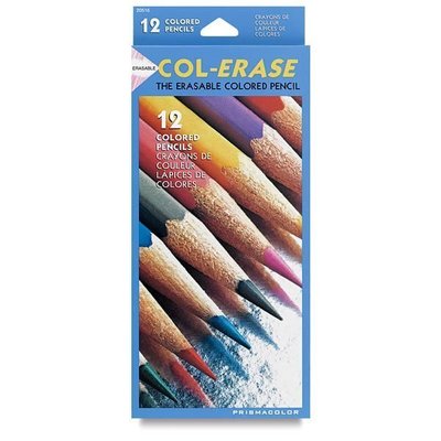 美國 Prismacolor Col-erase 可擦拭色鉛筆 12色-- 另有油性12~120色、單支可選購喔!