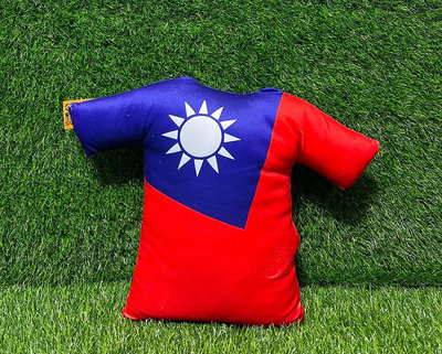 國旗 創意 國旗T恤 抱枕 (40公分) 娃娃 午安枕 台灣 中華民國