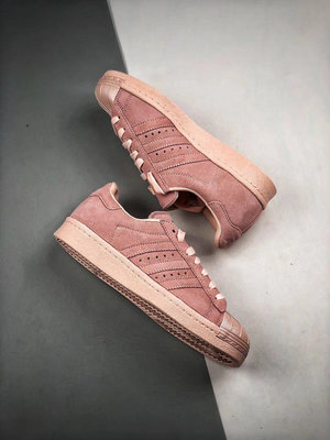 Adidas Originals Superstar 80s 羅莎粉 麂皮 貝殼頭 復古 低幫 滑板鞋 CP9946公司級