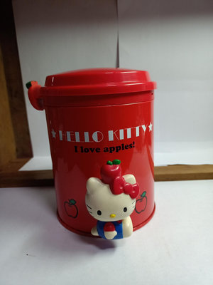 惠惠--絕版早期三麗鷗Hello Kitty 立體造型收納罐置物盒擺飾（53）