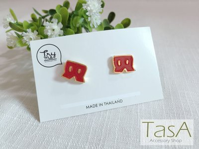 TasA Accessory shop-泰國設計品牌Try me 紅色米奇短褲耳環