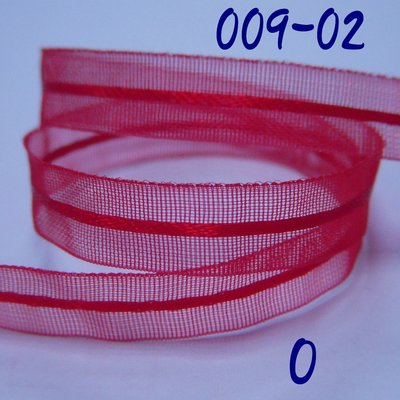 2分紅色雪紗中線 緞帶(009-02)※N款※~Jane′s Gift~Ribbon用於包裝及服飾配件.手工DIY材料